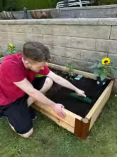 12-Hole Seed Planter Tool for Raised Beds & Pots - Fixed-Spacing Garden Dibber, Hand-Depth Control (Solid 190g)