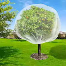 Zip Drawstring Plant Insect Screen Cover Pest Control Plant Protection Fruit Tree Protective Netting Lightweight Mesh