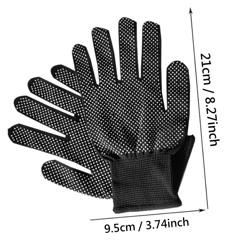 2-12Pairs Gardening Gloves Stretchy Nylon Gloves Anti-Slip Dots Knitted Safety Work Gloves for Men Women Outdoor Working Fishing