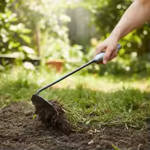 Crescent-shape Handheld Weeding Rake Durable Rust-Resistant Hand Hoe Weeding Digging Tool for Vegetable Gardens Planting